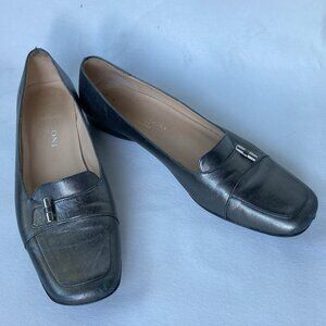 RANGONI Women's Gray Leather Oxford Dress Shoes Size 9.5 B, Italy